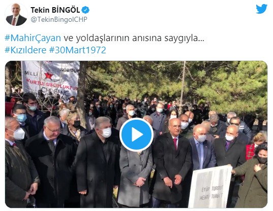 CHP'liler terörist örgütü lideri Çayan'ı andı!